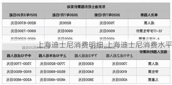 上海迪士尼消费明细,上海迪士尼消费水平-第3张图片-奥莱旅游网