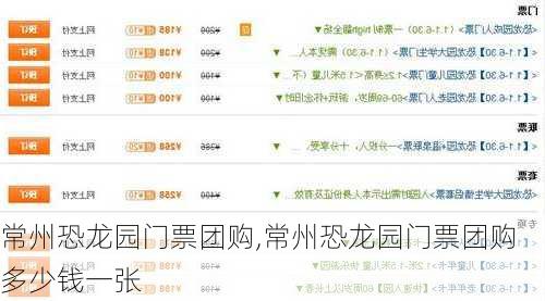 常州恐龙园门票团购,常州恐龙园门票团购多少钱一张
