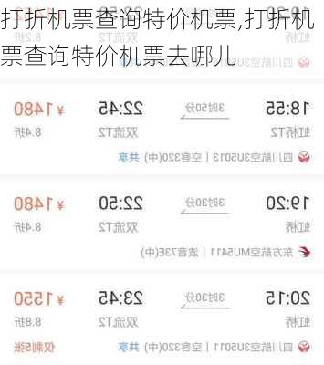 打折机票查询特价机票,打折机票查询特价机票去哪儿-第3张图片-奥莱旅游网