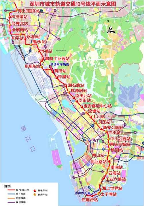 12号线地铁站点线路图,深圳12号线地铁站点线路图-第2张图片-奥莱旅游网