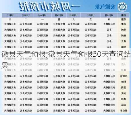 徽县天气预报,徽县天气预报30天查询结果-第3张图片-奥莱旅游网