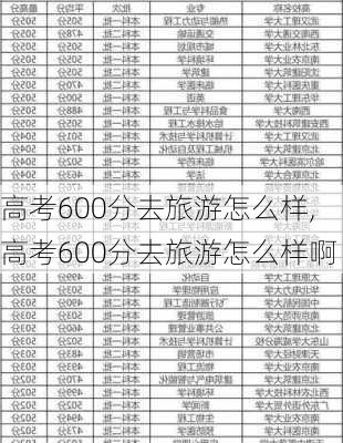 高考600分去旅游怎么样,高考600分去旅游怎么样啊-第2张图片-奥莱旅游网