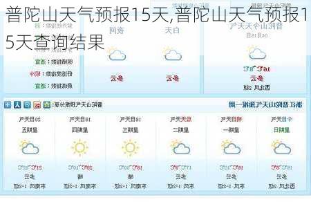 普陀山天气预报15天,普陀山天气预报15天查询结果-第2张图片-奥莱旅游网