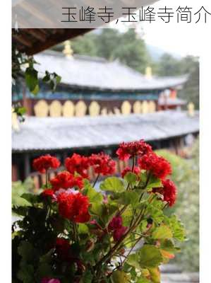 玉峰寺,玉峰寺简介-第3张图片-奥莱旅游网