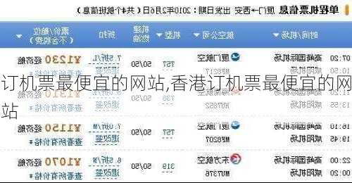 订机票最便宜的网站,香港订机票最便宜的网站-第1张图片-奥莱旅游网