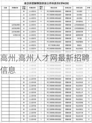 高州,高州人才网最新招聘信息-第2张图片-奥莱旅游网