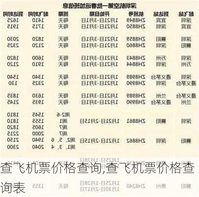 查飞机票价格查询,查飞机票价格查询表-第3张图片-奥莱旅游网