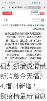 福州新增疫情最新消息今天福州4,福州新增2例疫情最新消息-第3张图片-奥莱旅游网