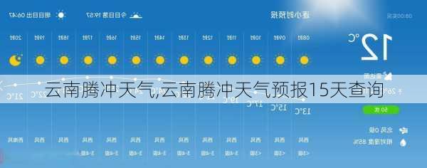 云南腾冲天气,云南腾冲天气预报15天查询-第2张图片-奥莱旅游网