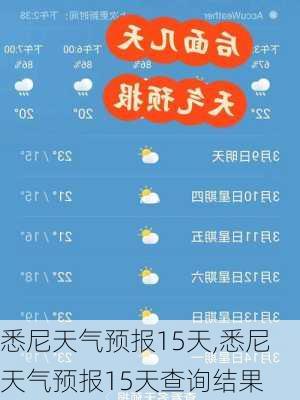 悉尼天气预报15天,悉尼天气预报15天查询结果-第2张图片-奥莱旅游网