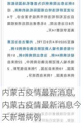 内蒙古疫情最新消息,内蒙古疫情最新消息今天新增病例-第1张图片-奥莱旅游网