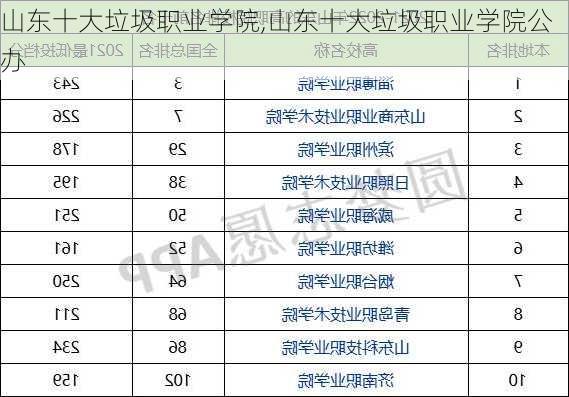 山东十大垃圾职业学院,山东十大垃圾职业学院公办-第2张图片-奥莱旅游网