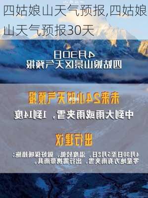 四姑娘山天气预报,四姑娘山天气预报30天-第3张图片-奥莱旅游网