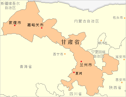 甘肃省地图高清版可放大,甘肃省地图高清版放大图片-第2张图片-奥莱旅游网