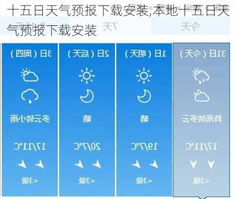 十五日天气预报下载安装,本地十五日天气预报下载安装-第2张图片-奥莱旅游网