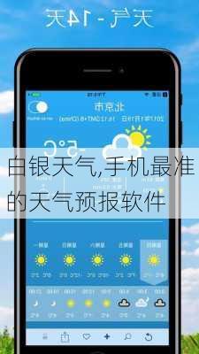 白银天气,手机最准的天气预报软件-第2张图片-奥莱旅游网