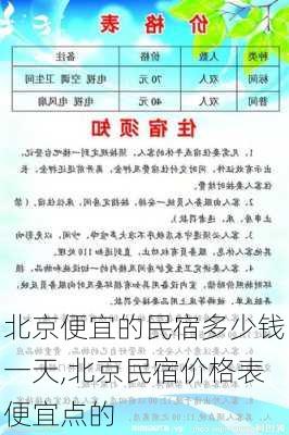 北京便宜的民宿多少钱一天,北京民宿价格表便宜点的-第2张图片-奥莱旅游网