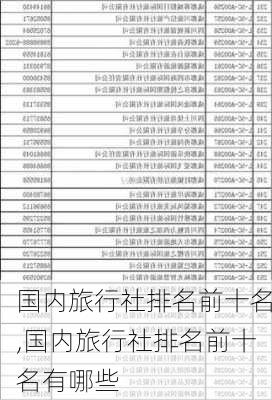 国内旅行社排名前十名,国内旅行社排名前十名有哪些-第2张图片-奥莱旅游网