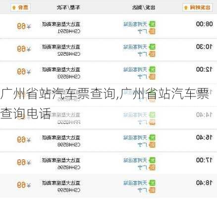 广州省站汽车票查询,广州省站汽车票查询电话-第1张图片-奥莱旅游网