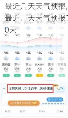 最近几天天气预报,最近几天天气预报10天