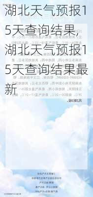 湖北天气预报15天查询结果,湖北天气预报15天查询结果最新-第1张图片-奥莱旅游网