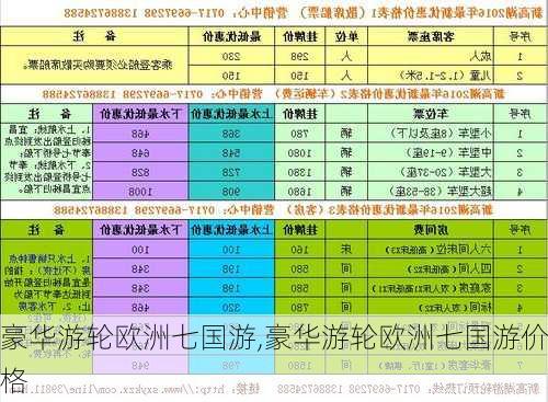 豪华游轮欧洲七国游,豪华游轮欧洲七国游价格-第2张图片-奥莱旅游网