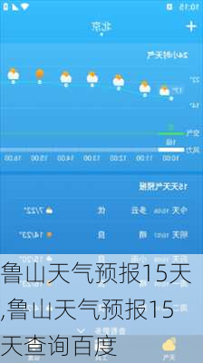 鲁山天气预报15天,鲁山天气预报15天查询百度-第1张图片-奥莱旅游网