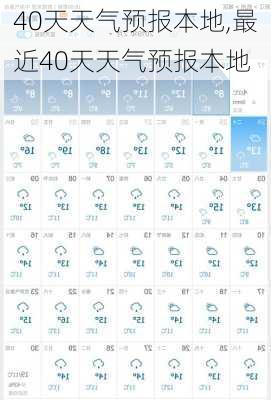 40天天气预报本地,最近40天天气预报本地-第2张图片-奥莱旅游网