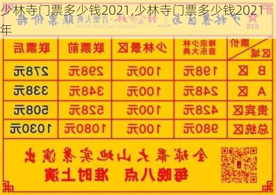 少林寺门票多少钱2021,少林寺门票多少钱2021年-第3张图片-奥莱旅游网