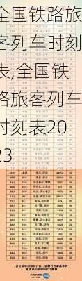 全国铁路旅客列车时刻表,全国铁路旅客列车时刻表2023-第3张图片-奥莱旅游网