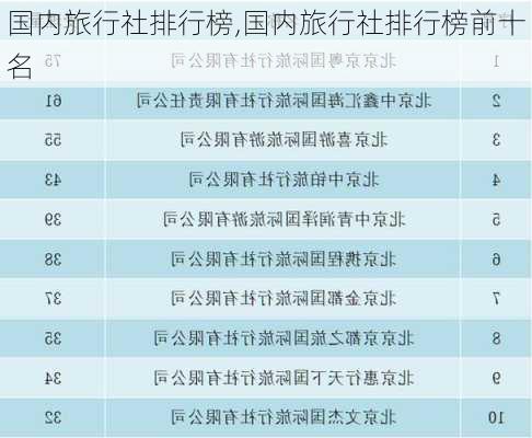 国内旅行社排行榜,国内旅行社排行榜前十名-第2张图片-奥莱旅游网