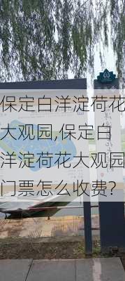 保定白洋淀荷花大观园,保定白洋淀荷花大观园门票怎么收费?-第2张图片-奥莱旅游网