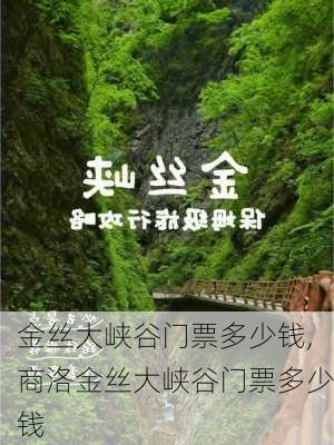 金丝大峡谷门票多少钱,商洛金丝大峡谷门票多少钱-第2张图片-奥莱旅游网