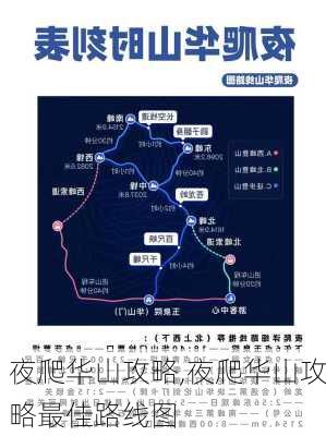 夜爬华山攻略,夜爬华山攻略最佳路线图