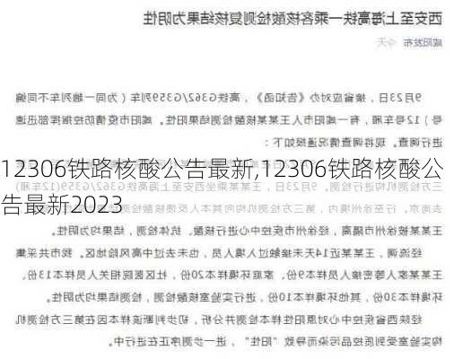 12306铁路核酸公告最新,12306铁路核酸公告最新2023-第1张图片-奥莱旅游网