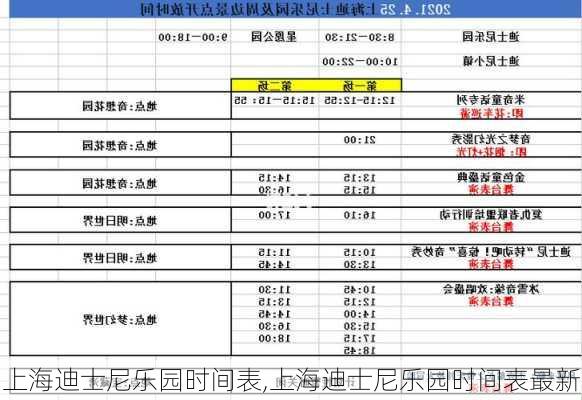 上海迪士尼乐园时间表,上海迪士尼乐园时间表最新-第1张图片-奥莱旅游网