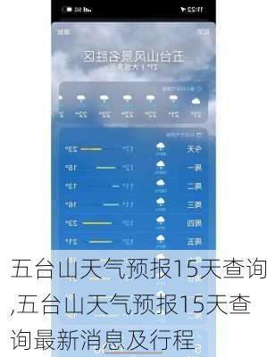 五台山天气预报15天查询,五台山天气预报15天查询最新消息及行程-第1张图片-奥莱旅游网