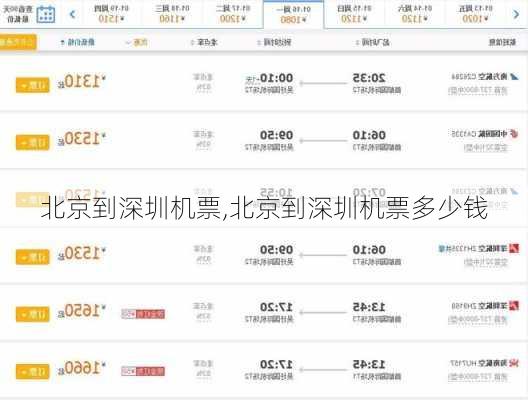 北京到深圳机票,北京到深圳机票多少钱-第3张图片-奥莱旅游网
