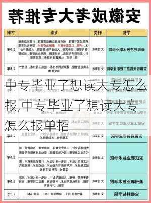 中专毕业了想读大专怎么报,中专毕业了想读大专怎么报单招-第3张图片-奥莱旅游网