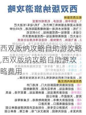 西双版纳攻略自助游攻略,西双版纳攻略自助游攻略费用-第3张图片-奥莱旅游网