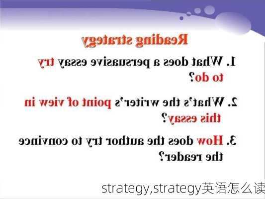 strategy,strategy英语怎么读-第2张图片-奥莱旅游网