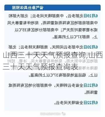 山西三十天天气预报查询,山西三十天天气预报查询表-第2张图片-奥莱旅游网