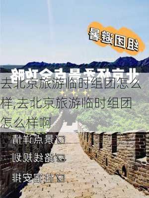 去北京旅游临时组团怎么样,去北京旅游临时组团怎么样啊-第2张图片-奥莱旅游网