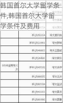 韩国首尔大学留学条件,韩国首尔大学留学条件及费用-第2张图片-奥莱旅游网