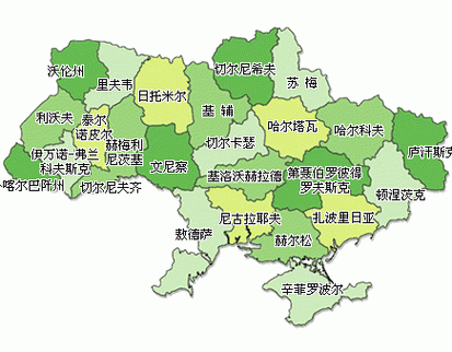 乌克兰地图中文版全图,乌克兰地图中文版全图面积