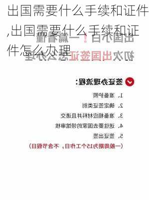 出国需要什么手续和证件,出国需要什么手续和证件怎么办理-第3张图片-奥莱旅游网